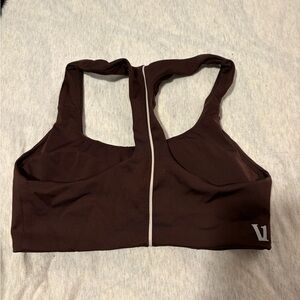 Vuori Brown racerback sports bra
